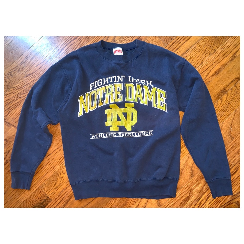 Notre Dame vintage crew neck sweater